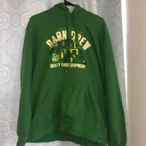 Women’s L John Deere “Barn Crew” Hooded Sweatshirt